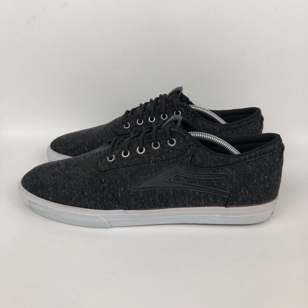 Lakai Griffin Skateboard Skate Shoe Mens Size 12 Black Gray Athletic Train Walk